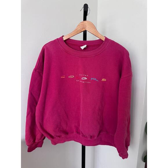 United Colors of Benetton USA Vintage Crewneck Red - Picture 1 of 4